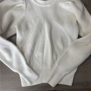 Evereve Cream Women's Crew Neck Sweater